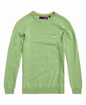 Superdry Orange Label Cotton Crew Neck Férfi Ugró Világos Zöld | GTMNX8025